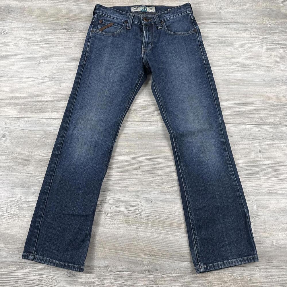 Ariat Men's Slim Jeans in Dark Wash Blue